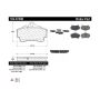 CENTRIC PARTS 102.07380 C-Tek Semi-Metallic Brake Pads with Shims