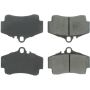 CENTRIC PARTS 102.07380 C-Tek Semi-Metallic Brake Pads with Shims