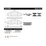 CENTRIC PARTS 102.07490 C-Tek Semi-Metallic Brake Pads with Shims