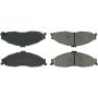 CENTRIC PARTS 102.07490 C-Tek Semi-Metallic Brake Pads with Shims