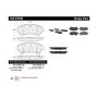 CENTRIC PARTS 102.07530 C-Tek Semi-Metallic Brake Pads with Shims