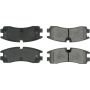CENTRIC PARTS 102.07540 C-Tek Semi-Metallic Brake Pads with Shims