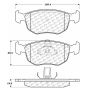 CENTRIC PARTS 102.07620 C-Tek Semi-Metallic Brake Pads with Shims