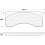 CENTRIC PARTS 102.07690 C-Tek Semi-Metallic Brake Pads with Shims