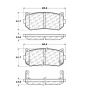 CENTRIC PARTS 102.07750 C-Tek Semi-Metallic Brake Pads with Shims