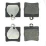CENTRIC PARTS 102.07790 C-Tek Semi-Metallic Brake Pads with Shims