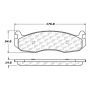 CENTRIC PARTS 102.07880 C-Tek Semi-Metallic Brake Pads with Shims