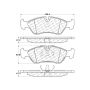 CENTRIC PARTS 102.07960 C-Tek Semi-Metallic Brake Pads with Shims