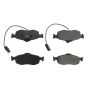 CENTRIC PARTS 102.08010 C-Tek Semi-Metallic Brake Pads with Shims