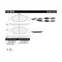 CENTRIC PARTS 102.08040 C-Tek Semi-Metallic Brake Pads with Shims
