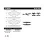 CENTRIC PARTS 102.08200 C-Tek Semi-Metallic Brake Pads with Shims