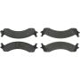 CENTRIC PARTS 102.08210 C-Tek Semi-Metallic Brake Pads with Shims