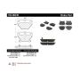 CENTRIC PARTS 102.08230 C-Tek Semi-Metallic Brake Pads with Shims