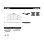 CENTRIC PARTS 102.08270 C-Tek Semi-Metallic Brake Pads with Shims