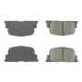 CENTRIC PARTS 102.08350 C-Tek Semi-Metallic Brake Pads with Shims