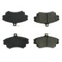 CENTRIC PARTS 102.08370 C-Tek Semi-Metallic Brake Pads with Shims
