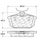 CENTRIC PARTS 102.08380 C-Tek Semi-Metallic Brake Pads with Shims