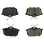 CENTRIC PARTS 102.08380 C-Tek Semi-Metallic Brake Pads with Shims