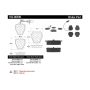 CENTRIC PARTS 102.08390 C-Tek Semi-Metallic Brake Pads with Shims