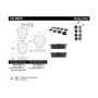 CENTRIC PARTS 102.08391 C-Tek Semi-Metallic Brake Pads with Shims