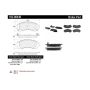 CENTRIC PARTS 102.08440 C-Tek Semi-Metallic Brake Pads with Shims