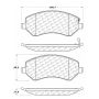 CENTRIC PARTS 102.08560 C-Tek Semi-Metallic Brake Pads with Shims