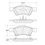 CENTRIC PARTS 102.08570 C-Tek Semi-Metallic Brake Pads with Shims
