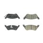 CENTRIC PARTS 102.08580 C-Tek Semi-Metallic Brake Pads with Shims