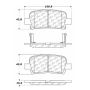 CENTRIC PARTS 102.08650 C-Tek Semi-Metallic Brake Pads with Shims