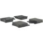 CENTRIC PARTS 102.08760 C-Tek Semi-Metallic Brake Pads with Shims