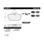 CENTRIC PARTS 102.08770 C-Tek Semi-Metallic Brake Pads with Shims