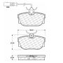 CENTRIC PARTS 102.08771 C-Tek Semi-Metallic Brake Pads with Shims