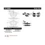 CENTRIC PARTS 102.08800 C-Tek Semi-Metallic Brake Pads with Shims
