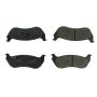CENTRIC PARTS 102.08810 C-Tek Semi-Metallic Brake Pads with Shims