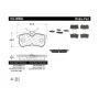 CENTRIC PARTS 102.08860 C-Tek Semi-Metallic Brake Pads with Shims