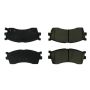 CENTRIC PARTS 102.08890 C-Tek Semi-Metallic Brake Pads with Shims