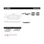 CENTRIC PARTS 102.08980 C-Tek Semi-Metallic Brake Pads with Shims