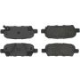 CENTRIC PARTS 102.09050 C-Tek Semi-Metallic Brake Pads with Shims