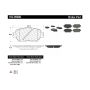CENTRIC PARTS 102.09080 C-Tek Semi-Metallic Brake Pads with Shims