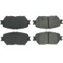 CENTRIC PARTS 102.09080 C-Tek Semi-Metallic Brake Pads with Shims
