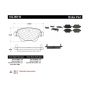 CENTRIC PARTS 102.09110 C-Tek Semi-Metallic Brake Pads with Shims
