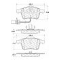 CENTRIC PARTS 102.09150 C-Tek Semi-Metallic Brake Pads with Shims