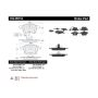CENTRIC PARTS 102.09153 C-Tek Semi-Metallic Brake Pads with Shims