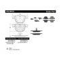 CENTRIC PARTS 102.09191 C-Tek Semi-Metallic Brake Pads with Shims