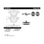 CENTRIC PARTS 102.09192 C-Tek Semi-Metallic Brake Pads with Shims
