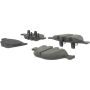 CENTRIC PARTS 102.09200 C-Tek Semi-Metallic Brake Pads with Shims