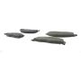 CENTRIC PARTS 102.09210 C-Tek Semi-Metallic Brake Pads with Shims