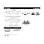 CENTRIC PARTS 102.09340 C-Tek Semi-Metallic Brake Pads with Shims