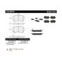 CENTRIC PARTS 102.09370 C-Tek Semi-Metallic Brake Pads with Shims