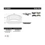 CENTRIC PARTS 102.09450 C-Tek Semi-Metallic Brake Pads with Shims